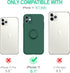 Hython for iPhone 11 Case with Ring Stand, 360° Rotatable Ring Holder Magnetic Kickstand, Slim Shockproof Soft Rubber