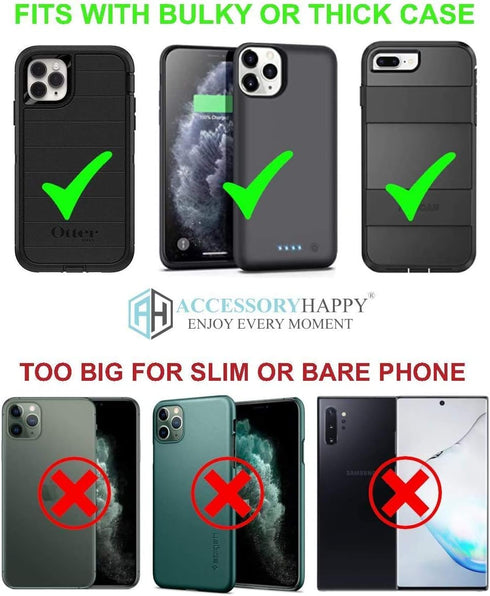 AH Military Grade Camo Cell Phone Holster for Men, Compatible with iPhone 12 Mini SE 5 5S 5C Samsung J1 J3 & More