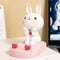 SIQITECHNO Cute Bunny Cell Phone Stand Holder Universal Resin Rabbit Smartphone Stand Desktop