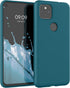 kwmobile Case for Google Pixel 5a 5G, Soft Slim Protective TPU Silicone Cover in Teal Matte