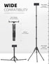 Lamicall Tablet Floor Tripod Stand, 64.9" Adjustable Height Holder for iPad Pro, Mini, Air, iPhone and 4.7-13" Tablets