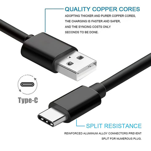 USB C Charger Cable (5FT) for Remarkable 2, Onn Pro 8", Pro 10.1", ONN Surf 8” & 10.1” Gen 2 Tablets.