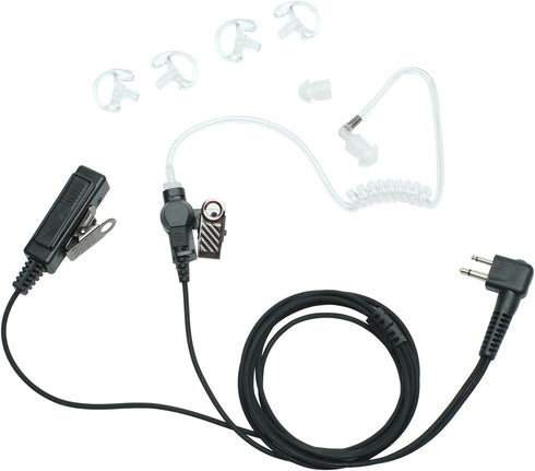 Sarcia Earpiece Headset MIC PTT 2 Pin for Motorola CP200, CP200D, CP185 Walkie Talkie with Acoustic Tube