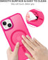 BENTOBEN iPhone 14 Plus Case - Slim Shockproof Magnetic Cover, Translucent Matte Hot Pink, Compatible with MagSafe, 6.7"