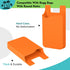 Phone Holder Compatible with Bogg Bag Accessories, ABS Hard Plastic Insert for Bogg Bag Phone Holder - Orange