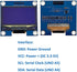 Haldzemo 1.3 inch I2C 128x64 H1106 12864 (2 Pack, OLED Display Module IIC LCD Screen S Compatible Arduino Blue)