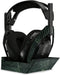 MightySkins Carbon Fiber Skin for Astro A50 Wireless Headphones + Base Station (Gen 4) - Green Marble, Durable Finish