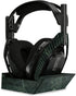 MightySkins Carbon Fiber Skin for Astro A50 Wireless Headphones + Base Station (Gen 4) - Green Marble, Durable Finish