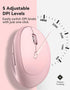 TECKNET 4800 5 6 2.4G Ergonomic Mouse, DPI Wireless Vertical Mouse, Adjustable DPI Levels, Buttons, Silent Wireless
