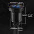 BATIGE Alloy Dual Port USB 3.0 Car Dashboard Flush Mount Cable, Male to Female with LED Indicator, 1ft