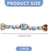 Cluksik Strap for E-book Reader, Cute Beaded Decorative E-book Reader Hand Strap Chain with Heart Clips, Blue Book