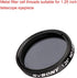 SVBONY SV139 1.25 inch Moon Filter 12.5% Transmission ND8 Neutral Density for Telescope Eyepiece
