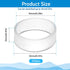 200 Pieces 0.5 Inch Small Elastic Silicone Rubber Bands Clear Strong Rubberbands Heavy Round Siliconebands for Wire Cord Cable Wrapping, Bundle