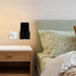 Eldraqth 2 Pcs Wall Mount Phone Holder, Phone Stand with Self Adhesive, Clear Smartphone Stands with Charging Hole