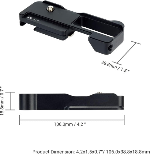 ZV-1F Camera Metal Grip Extension Bracket with Mic Cold Shoe Mount for Sony ZV-1F ZV-1II, Vlog Accessory