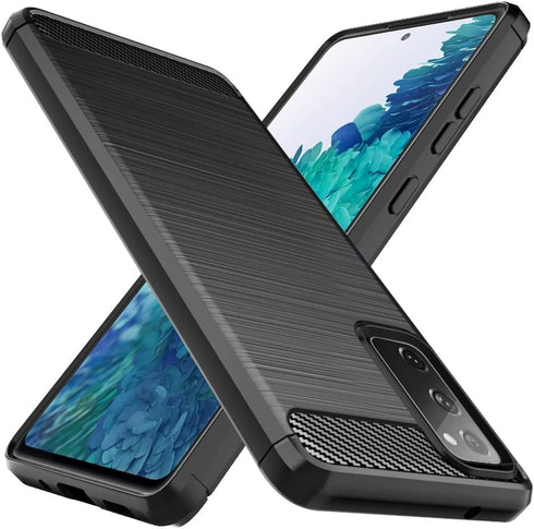 Osophter Galaxy S20 FE Case, Shock-Absorption TPU Rubber Protective Cover for Samsung S20 FE 5G (Black)