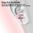 USB C Earbuds Rose Gold, Type C in Ear Headphones Wired, Stereo Bass Pink Earphones with Microphone and Volume Control
