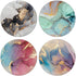 4 Pack Cell Phone Holder, Phone Grip for Smartphone, Finger Expanding Kickstand - Rose Gold Marble Pink Purple Black