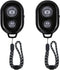 Wireless Camera Shutter Remote Control for Smart Phones - Compatible with iOS/Android (2 Black)