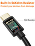 CableCreation 2-Pack Short USB to USB C Cable 6 inch, Fast Charging 3A Type C Cable for Power Bank, Black