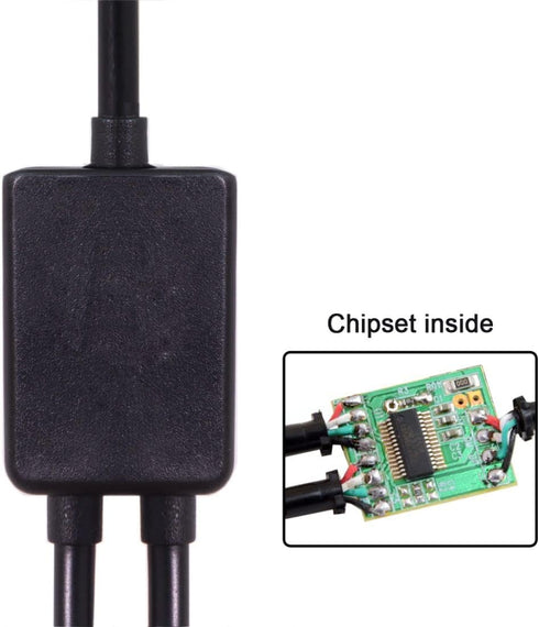 chenyang USB C OTG Cable, USB Type C 1 Male to 2 Female Dual Ports Hub Cable for Laptop, PC, Mouse