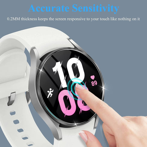 Compatible 9H Tempered Glass Screen Protector for VIRAN W101 Smart Watch, Lamshaw, 1.43 inches, 3 Pack