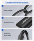 JSAUX 6FT Lightning to 3.5mm Audio Cable - MFi Certified for iPhone 14/13/12/11/X/8 - Black Aux Cord