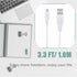 CJP-Geek 5ft S-100 White Micro USB Power Charging Cord Cable Lead Replacement for Sound Oasis White Noise Machine