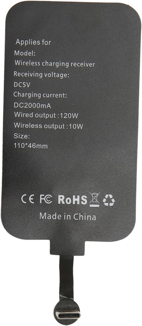 Charging Receiver, 120W Type C Magnetic Dual Purpose Charger Receiver for Type C Phones