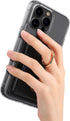 Wallet Stick on Phone Case, Credit Card Holder with Ring for Back of Phone Cases, Compatible with iPhone, Samsung Galaxy
