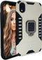 MODOS LOGICOS Case for iPhone XR, Dual Layers Shockproof Protective Case with 360 Metal Rotating Ring