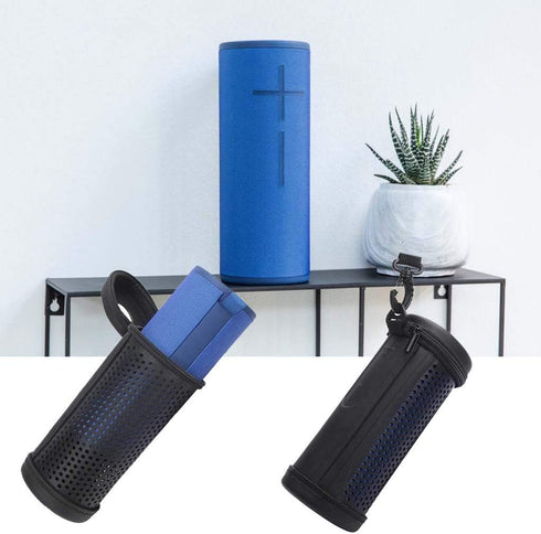 Travel Hollowed Mesh EVA Case, Storage Bag with Strap for Ears MEGABOOM 3 Portable Wireless Speaker