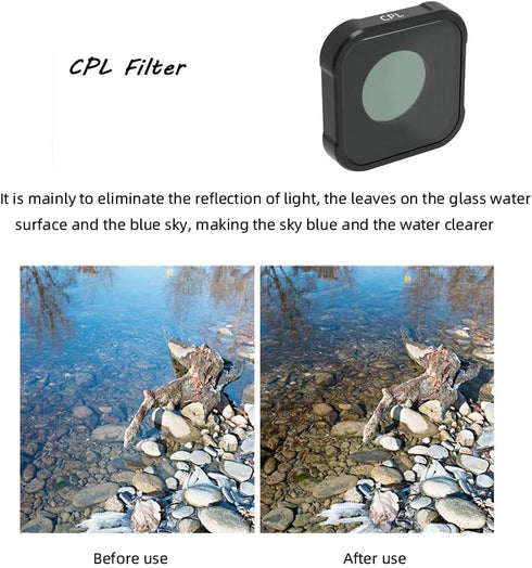 CPL MCUV ND 8 16 32 Lens Filters for GoPro Hero Black 11 Mini Camera Accessories (ND32)