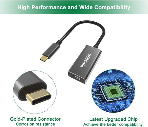 USB-C to Mini DisplayPort Adapter, USB Type C (Thunderbolt 3) to Mini DP 4K Cable Adapter for MacBook Pro, iMac