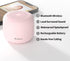 Bobtot Portable Bluetooth Speakers with Strap Easy to Carry, Wireless Waterproof Mini Speaker with Loud Stereo Sound,15 Hours Playtime, Rechargeable Battery, Built-In Microphone, Pink