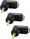 uxcell 3pcs DC Power Connector Adapter - 90 Degree Angle Male Plug to Female Jack Coupler Converter