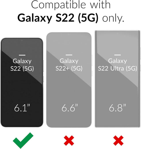 Crave Dual Guard Case for Samsung Galaxy S22, Shockproof Protection Dual Layer Case - Blush