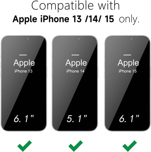 oakxco Thin Slim Clear case for iPhone 15 iPhone 14 iPhone 13 Case, Transparent Hybrid Hard Shell Plastic & Soft Silicone Rubber Bumper, Non-Yellow Acrylic Protective Cover for Women, White
