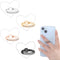 simarro 4Pcs Transparent Phone Ring Holder, Heart Diamond Setting Ring Phone Holder 360