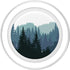 Pine Tree Mountain Scene Teal Forest Pattern PopSockets PopGrip for MagSafe