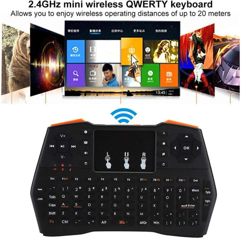 ASHATA Mini Wireless Keyboard | 2.4GHz Multi-Function Keyboard for Viboton I8 Plus, Android TV Box, XBOX360