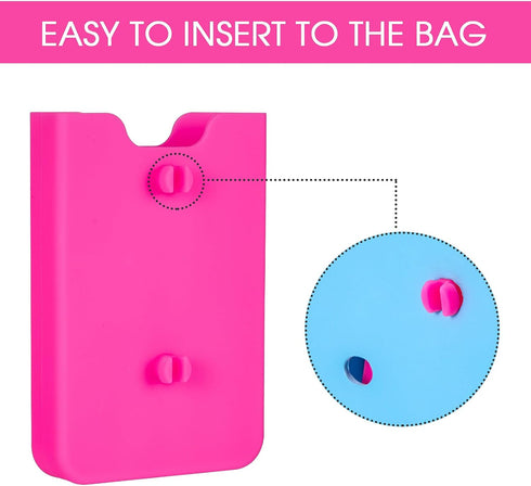 PARBEE Phone Holder for Bogg Bag, Silicone Pink Holder Keeps Your Phone Handy in Tote Bag, Accessory Charm Insert