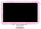 32"-38" Lovely Cute Computer Monitor Cover with Lovely Cute Elastic Pen Pocket