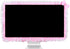 32"-38" Lovely Cute Computer Monitor Cover with Lovely Cute Elastic Pen Pocket