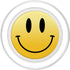 PopSockets PopGrip for MagSafe - Yellow Smile Happy Peace Smiling Face Cute Humor Awesome
