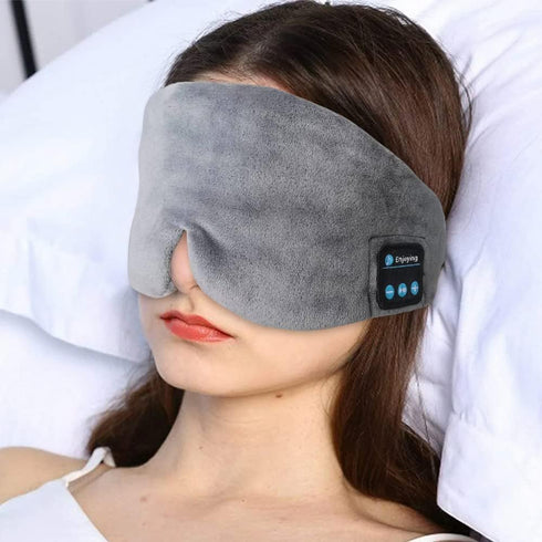 Soft Sleep Eye Mask Bluetooth Headphones, Adjustable Sleep Headband for Sleeping Meditation Insomnia, Wireless Music
