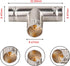 2PCS BNC Splitter Adapter, 75 Ohm BNC Female to Dual Female Splitter 1 in 2 Out for SDI HD-SDI CCTV Security System