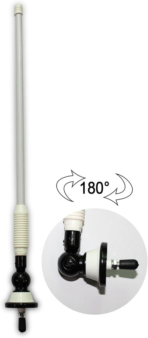 Herdio 10-Mile Flexible Waterproof Marine Antenna for Boats and ATVs