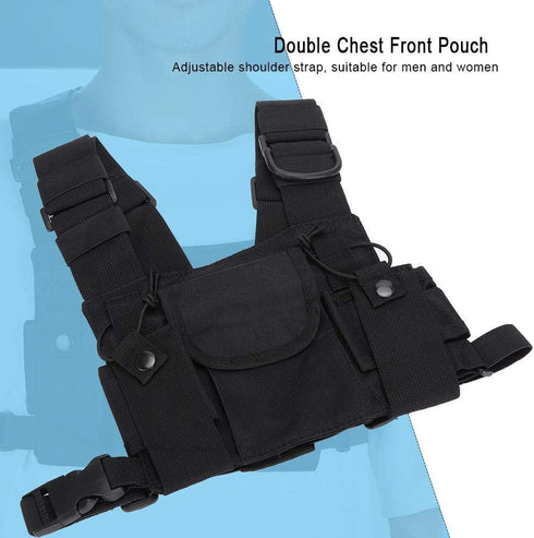 Socobeta Radio Walkie Talkie Chest Pocket Harness Bags, High Quality Front Pack Pouch