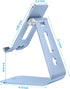 OMOTON Adjustable Tablet Stand for Desk, T2 Tablet Holder with Longer Arms for Greater Stability